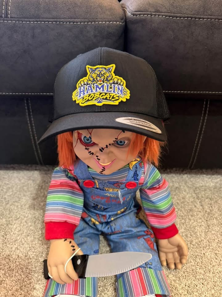Hamlin Bobcats embroidery patch truck hat