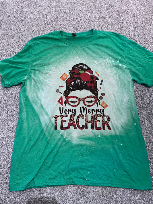 Very merry teacher shirt