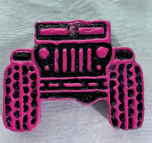 Black jeep trimmed in pink Freshie