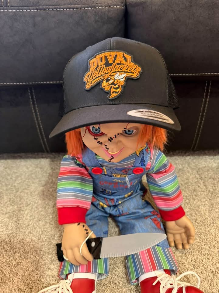 Duval yellowjackets embroidery patch truck hat