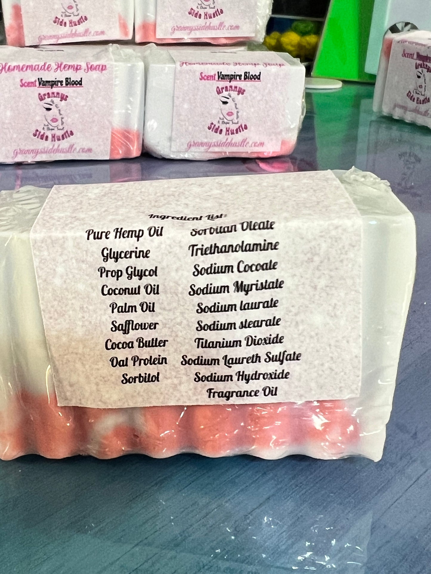 Vampire blood soap bars