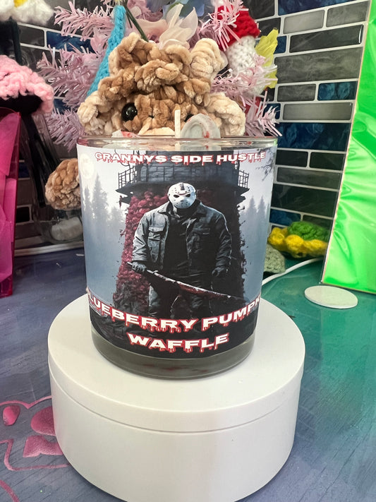 Jason voorhees candle blueberry pumpkin waffle