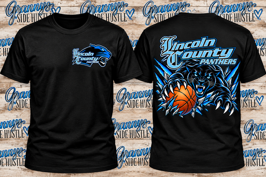 Lincoln county panthers front chest full back