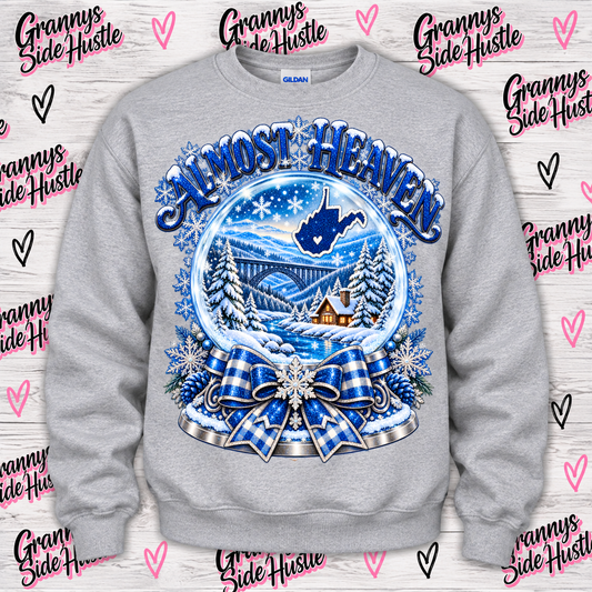 Almost heaven snowglobe