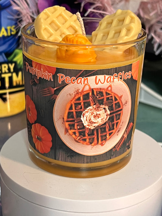Pumpkin pecan waffles