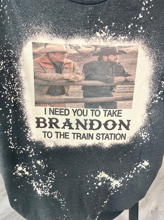 Take brandon to the train station