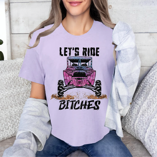 Lets ride bitches pink