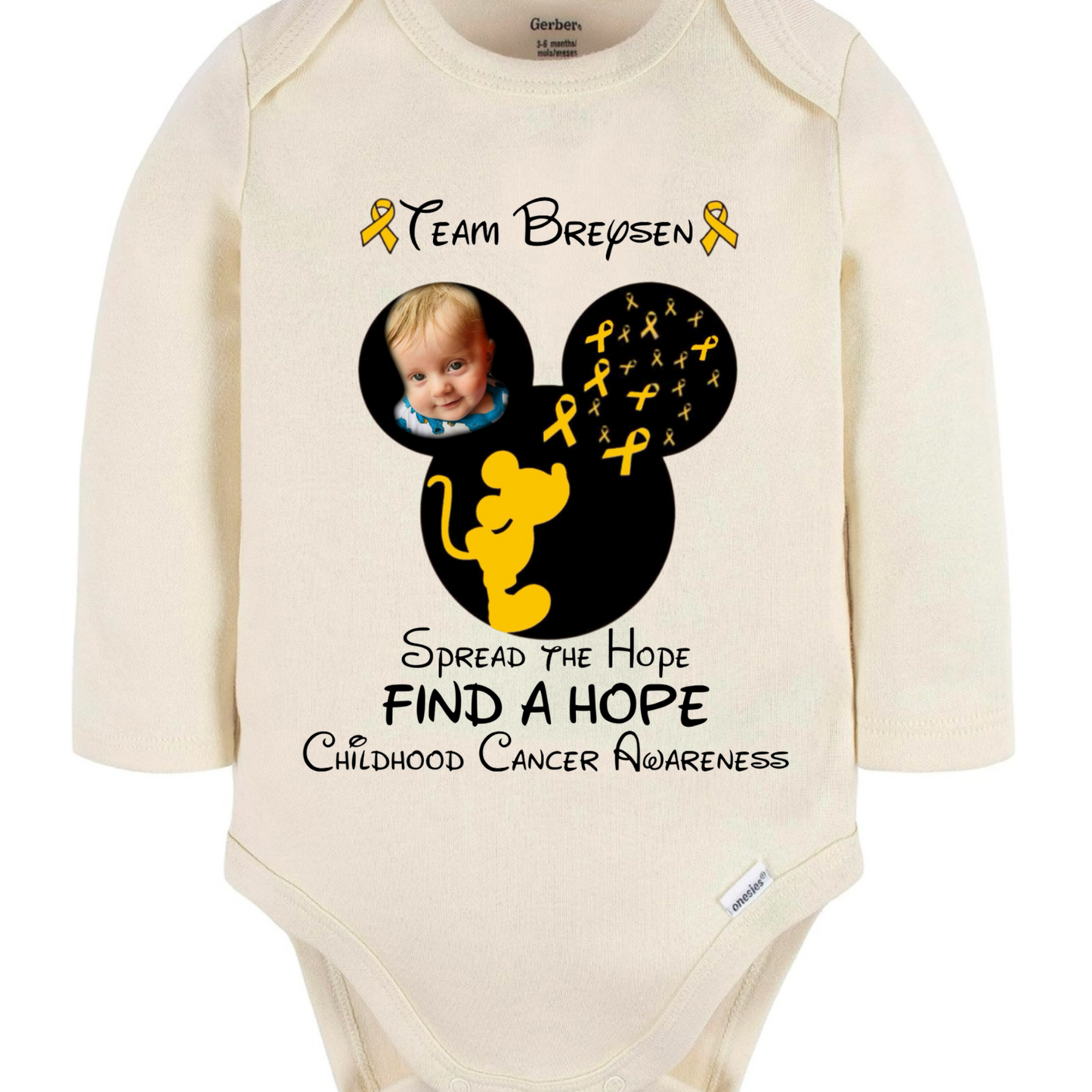 MM with face onesies long sleeve