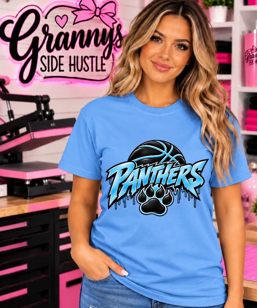 Panthers basketball paw print