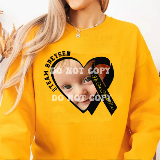 Heart ribbon sweatshirt